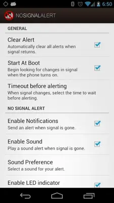 No Signal Alert android App screenshot 3